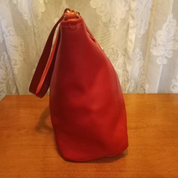 Coach Zip Top Tote in Red - Picture 5 of 16